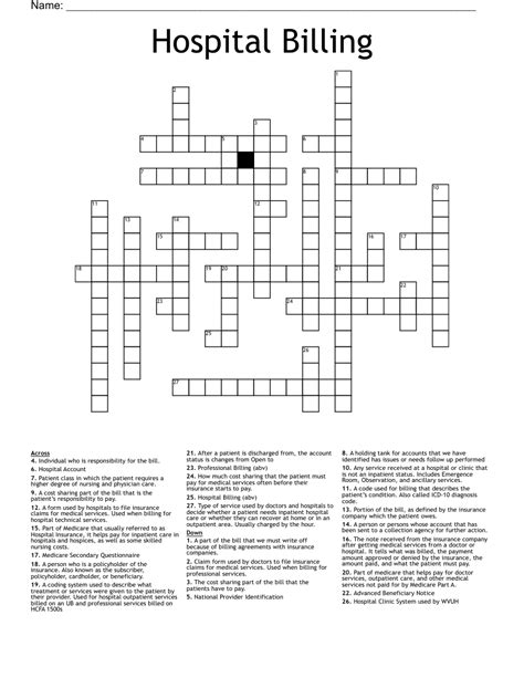 Hospital triage expert crossword clue - Crossword puzzles have been a beloved pastime for millions of people around the world. These puzzles, consisting of interlocking words and clues, have not only entertained and chal...
